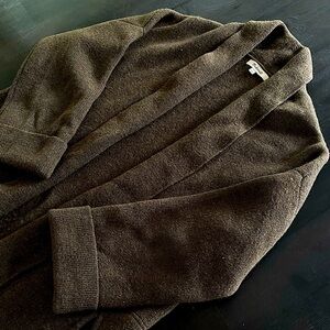 Madewell Olive Green Wool Sweater Coat